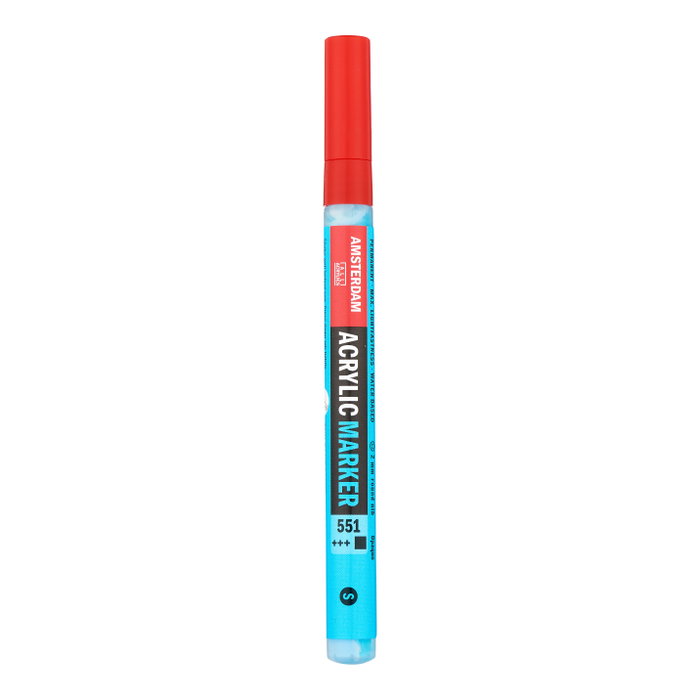 Amsterdam Marqueur Acrylique 2 mm Bleu ciel clair 551 Amsterdam Marqueur Acrylique 2 mm Bleu ciel clair 551
